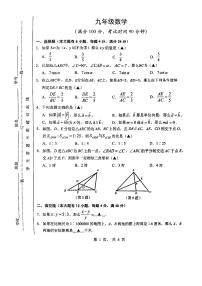 上海市黄浦区2023-2024学年九年级上学期期中数学试卷