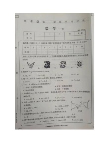 甘肃省陇南市西和县2023-2024学年九年级上学期期中考试数学试题