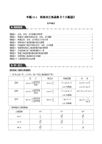 沪科版九年级上册23.1 锐角的三角函数优秀课后测评