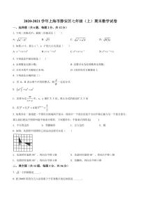 精品解析：上海市静安区2020-2021学年七年级上学期期末数学试题