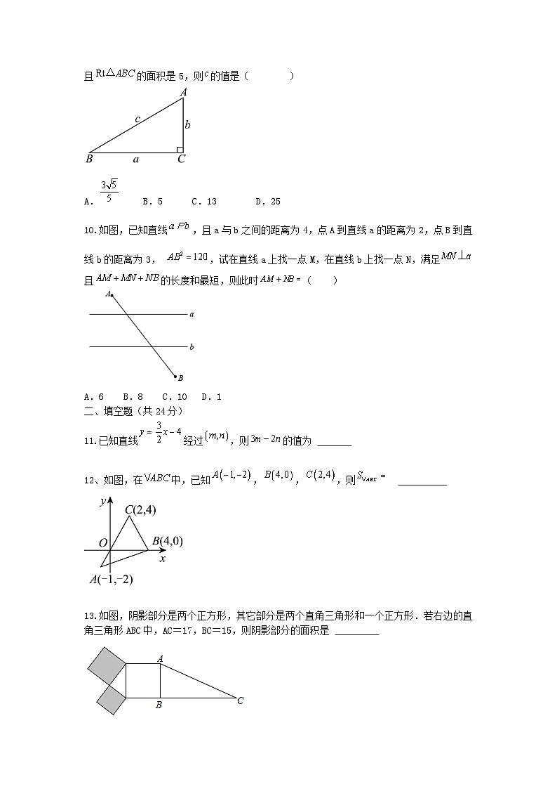 北师大版数学 八上 11月月考测试卷03