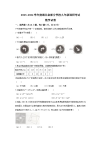 湖北省部分学校2024届九年级上学期开学考试数学试卷(含答案)