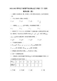 辽宁省葫芦岛市连山区2022-2023学年八年级下学期段考(四)数学试卷(含解析)