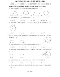 21年秋初三长沙实验中学教育集团期中数学期中考试卷（教师版+学生版）