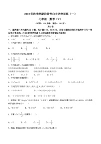 广西壮族自治区来宾市忻城县民族中学2023-2024学年七年级上学期10月月考数学试题