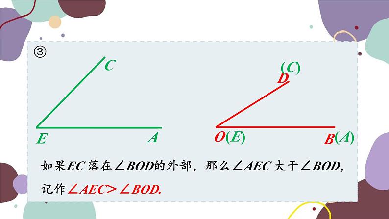 浙教版数学七年级上册 6.6 角的大小比较课件第8页