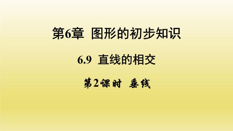 浙教版数学七年级上册 6.9.2 垂线课件01