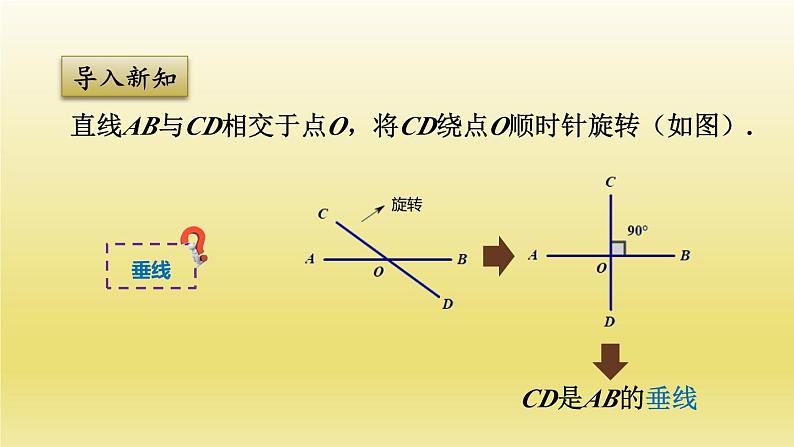 浙教版数学七年级上册 6.9.2 垂线课件第3页