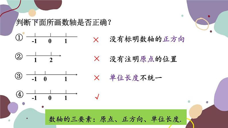 北师版数学七年级上册 2.2 数轴课件07