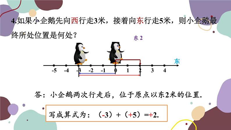 北师版数学七年级上册 2.4 第1课时 有理数的加法课件08