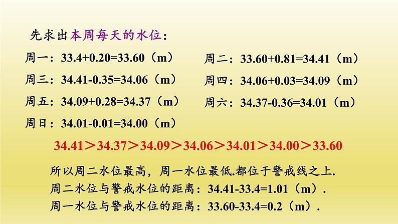 北师版数学七年级上册 2.6第2课时有理数的加减混合运算的应用（新做）课件07