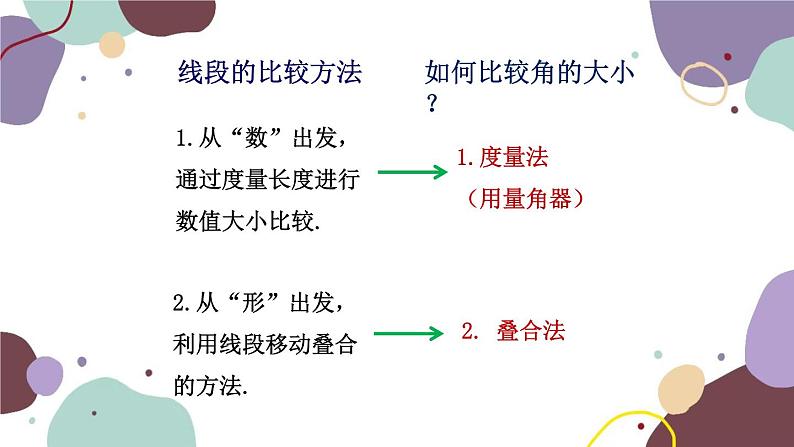 北师版数学七年级上册 4.4角的比较课件第3页