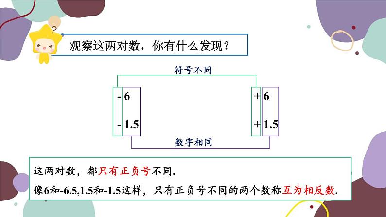 华师版数学七年级上册 2.3相反数(1)课件04