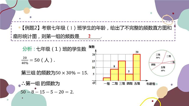 北师版数学七年级上册 6.3.2 用频数分布直方图表示数据课件第7页