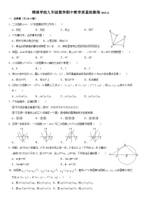 浙江省金华市义乌市绣湖中学教育集团2023-2024学年九年级上学期11月期中数学试题