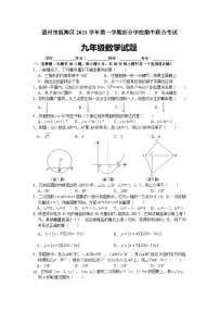 浙江省温州市瓯海区2023－2024学年九年级上学期部分学校期中联合考试数学试题