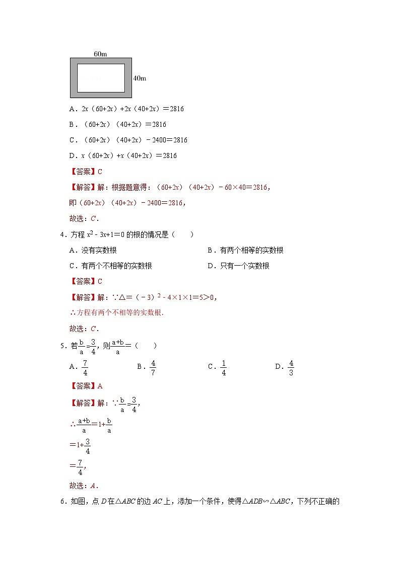 期末高频试题必杀（45题）-2023-2024学年九年级数学上册《同步考点解读•专题训练》（北师大版）02