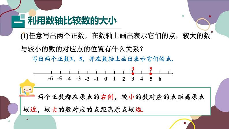 华师版数学七年级上册 2.2第2课时在数轴上比较数的大小(1)课件第3页