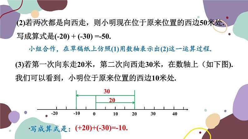 华师版数学七年级上册 2.6第1课时有理数的加法法则(1)课件04