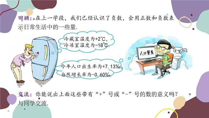 青岛版数学七年级上册 2.1有理数课件第2页