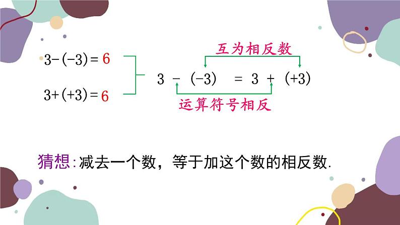 青岛版数学七年级上册 3.1.3有理数的减法课件03