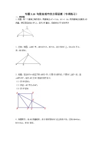 初中数学苏科版八年级上册3.1 勾股定理精练