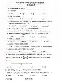 浙江省温州市平阳县苏步青学校、平阳县实验中学2023-2024学年七年级上学期11月期中数学试题