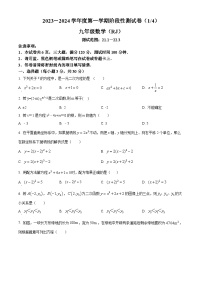 河南省新乡市红旗区洪门镇原堤初级中学2023-2024学年九年级上学期10月月考数学试题