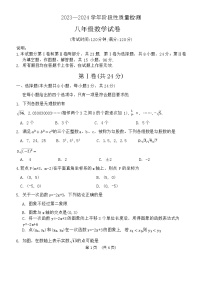 山东省青岛市市北区2023-2024学年八年级上学期11月期中数学试题