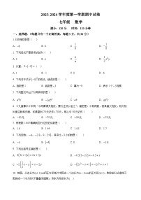 甘肃省庆阳市镇原县2023-2024学年七年级上学期期中数学试题