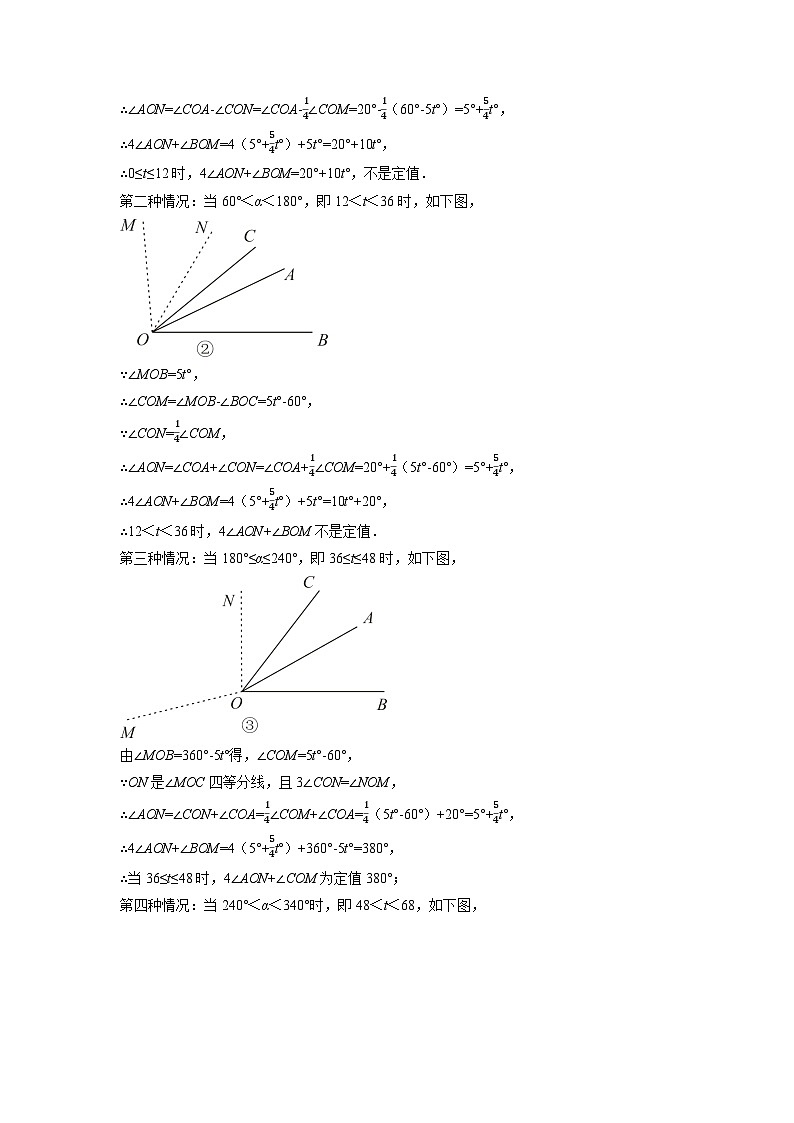 北师大版七年级数学上册专题4.2 角的旋转问题（压轴题专项讲练）（学生版）03