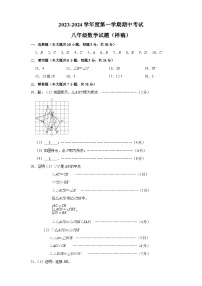 江苏省无锡市新吴区梅里集团校2023-2024学年八年级上学期11月期中数学试题