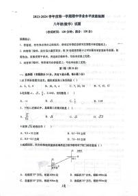 山东省青岛市第五十九中学2023-2024学年八年级上学期11月期中数学试题