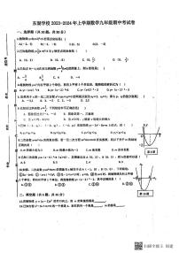 广东省惠州市惠城区东湖学校2023-2024学年九年级上学期期中数学试卷