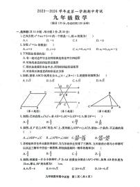广东省茂名市电白区2023—2024 学年上学期期中考试九年级数学试题