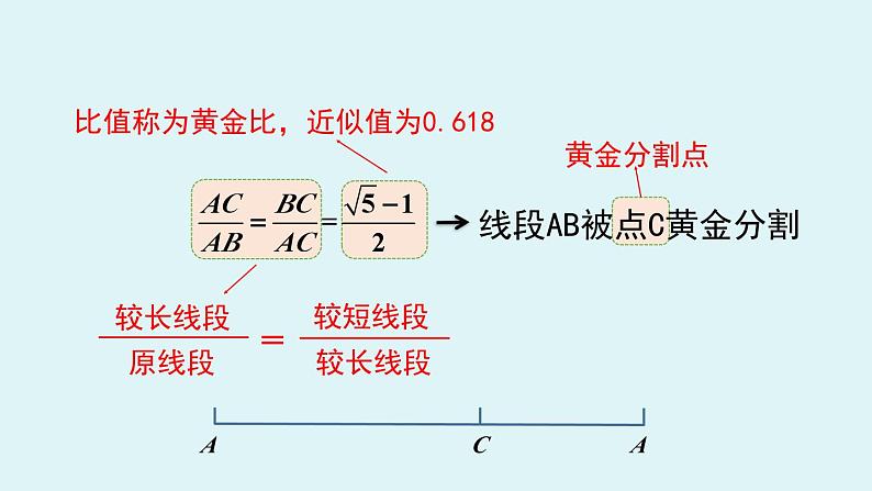 北师大版九年级数学上册课件 4.4.4 黄金分割第6页