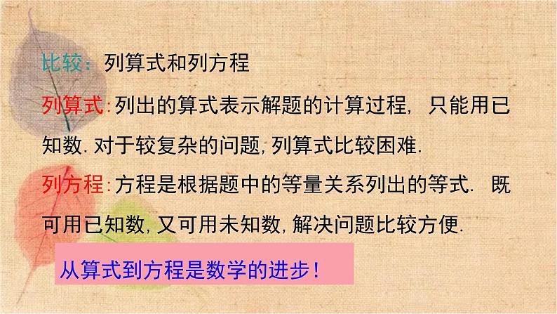 人教版数学七年级上册 3.1.1 一元一次方程 课件07