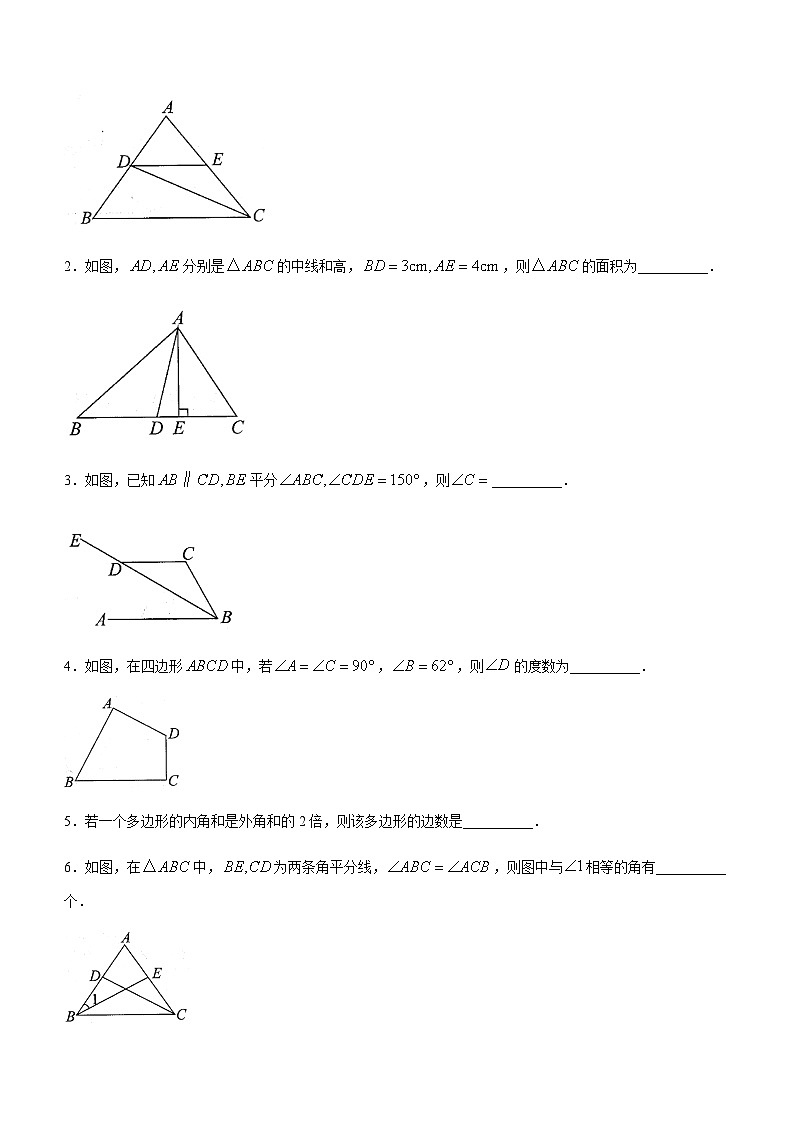 河南省周口市西华县实验中学2023-2024学年八年级上学期10月月考数学试题03