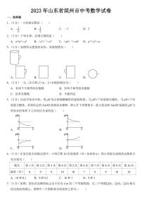 2023年山东省中考数学试卷十二套附参考答案