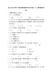 广东省东莞外国语学校2023—-2024学年上学期七年级期中数学试卷