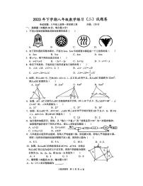 浙江省金华市东阳市横店八校联考试卷2023-2024学年八年级上学期11月期中数学试题