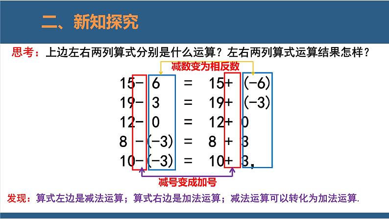 2.5 有理数的减法 课件-北师大版数学七年级上册07