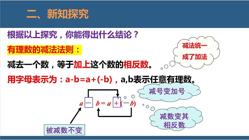 2.5 有理数的减法 课件-北师大版数学七年级上册08