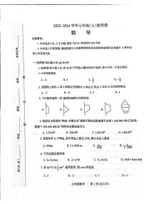 河南省焦作市温县2023—-2024学年七年级上学期11月期中数学试题