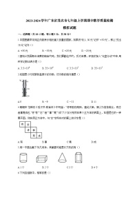 2023-2024学年广东省茂名市七年级上学期期中数学质量检测模拟试题（含解析）