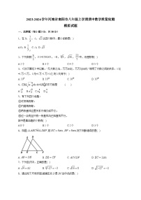 2023-2024学年河南省南阳市八年级上学期期中数学质量检测模拟试题（含解析）