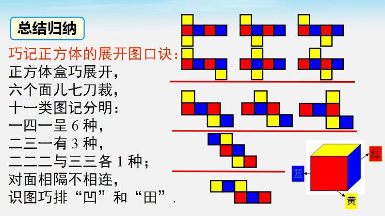 4.3 立体图形的表面展开图 华东师大版七年级数学上册课件08