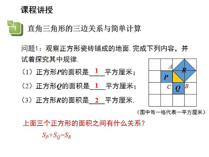 14.1.1 直角三角形三边的关系 华东师大版八年级数学上册教学课件第4页