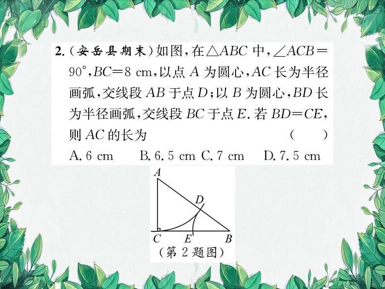 14.2 勾股定理的应用 第2课时 华东师大版八年级数学上册习题课件03