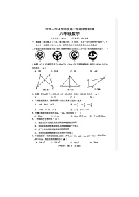 江苏省宿迁市沭阳县2023-2024学年八年级上学期11月期中数学试题